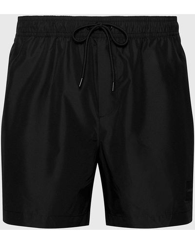 Calvin Klein Short de bain mi-long avec cordon de serrage - Steel - Noir