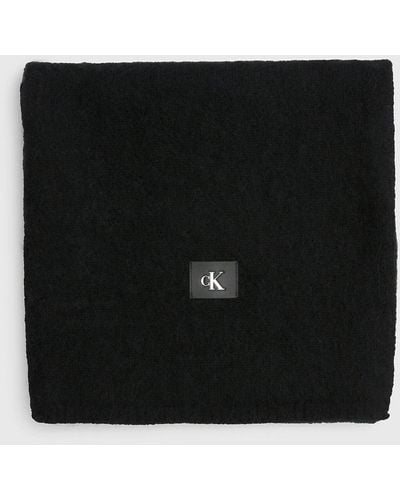 Calvin Klein Écharpe en laine mélangée - Noir