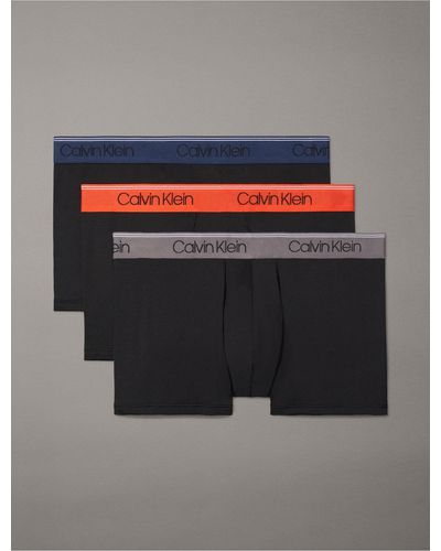 Calvin Klein Micro Stretch 3-pack Low Rise Trunk - Gray