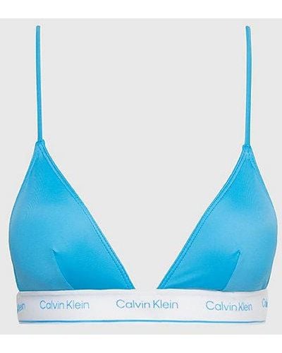 Calvin Klein Triangel Bikinitop - Ck Meta Legacy - Blauw