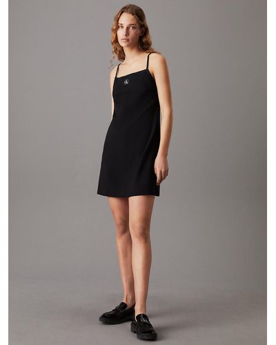 Calvin Klein Milano Jersey Camisole Dress - Black