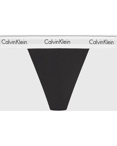 Calvin Klein String Thong - Modern Cotton - - Black - Women - S - Noir