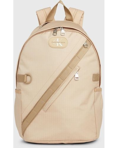 Calvin Klein Ripstop Round Backpack - Natural