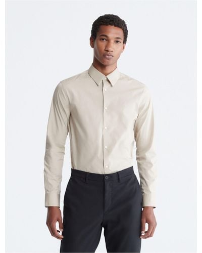 Calvin Klein Slim Stretch Shirt - White