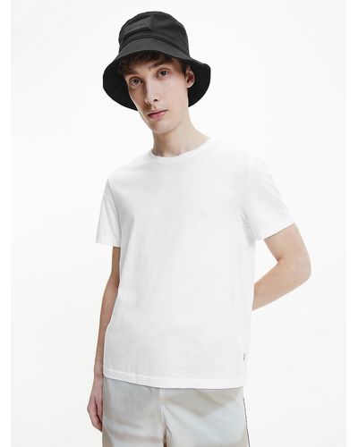 Calvin Klein T-shirt en coton haut de gamme - Blanc