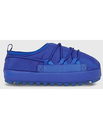 Calvin Klein Slippers con plataforma - Azul