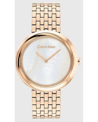 Calvin Klein Horloge - Twisted Bezel - Metallic