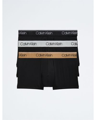 Calvin Klein Micro Stretch 3-pack Low Rise Trunk - Black