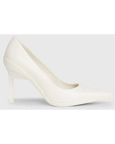 Calvin Klein Leren Stilettopumps - Naturel