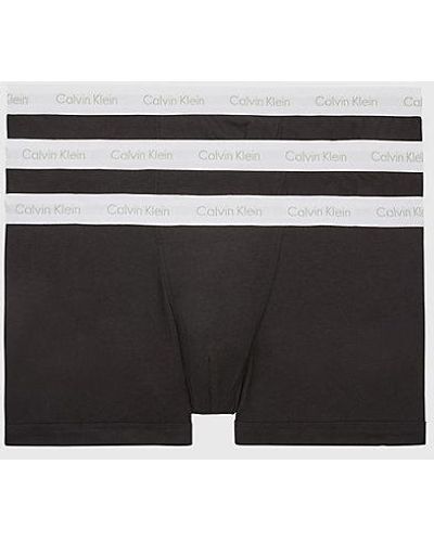 Calvin Klein Pack de 3 bóxeres de talla grande - Cotton Stretch - Negro