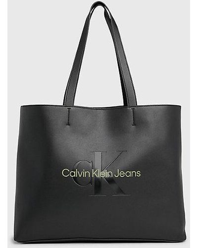 Calvin Klein Bolso tote delgado - Negro