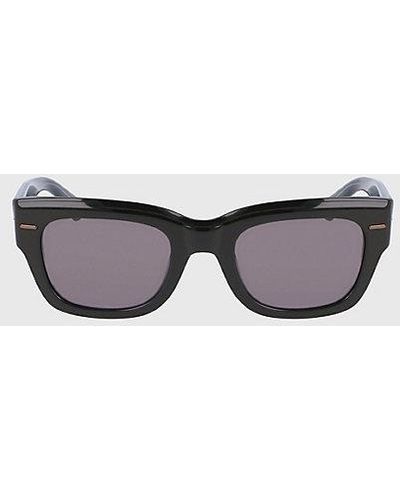 Calvin Klein Rechthoekige Zonnebril Ck23509s - Zwart