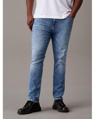 Calvin Klein Plus Size Skinny Jeans - Blue
