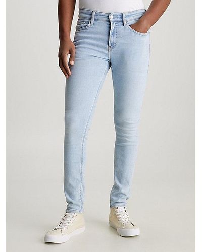 Calvin Klein Skinny Jeans - Blauw