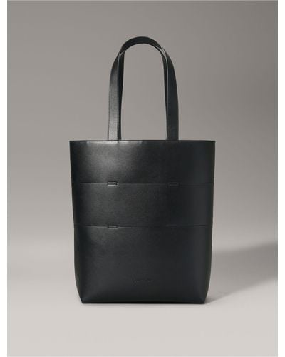 Calvin Klein Paneled Tote Bag - Gray