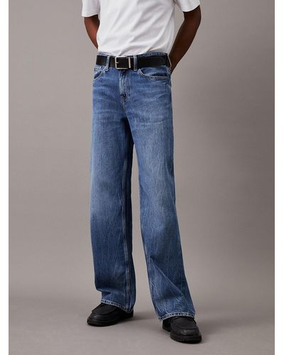 Calvin Klein Loose Straight Jeans - Blue