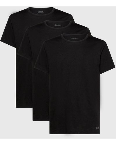 Calvin Klein 3 Pack T-shirts - Cotton Classics - Black