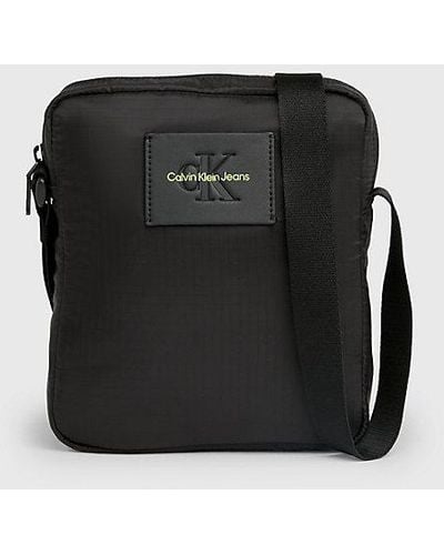 Calvin Klein Bolso reporter con logo - Negro