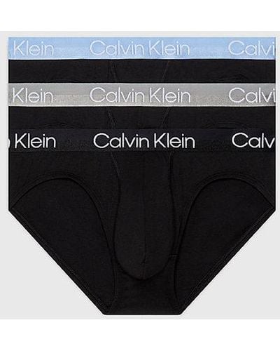 Calvin Klein Pack de 3 slips - Modern Structure - Negro