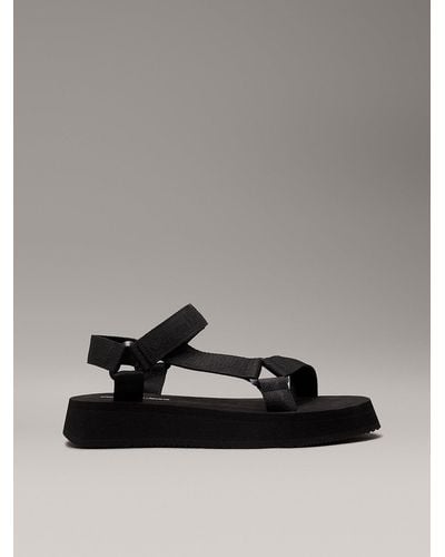 Calvin Klein Webbing Sandals - Grey