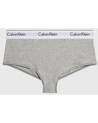 Calvin Klein Boxershort Met Hoge Taille - Modern Cotton - Grijs