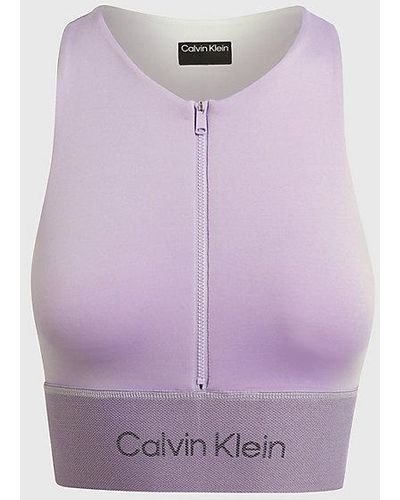Calvin Klein Medium Impact-sportbh - Paars