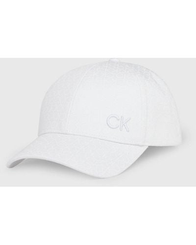 Calvin Klein Casquette avec logo en sergé - Blanc