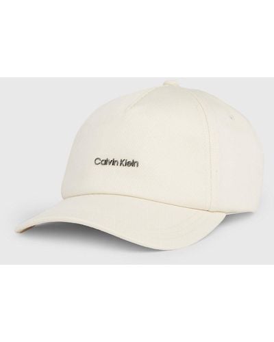 Calvin Klein Canvas Cap - Natural