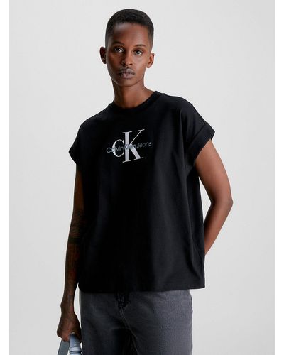 T-shirts Calvin Klein pour femme | Réductions Black Friday jusqu'à 52 % |  Lyst