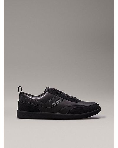 Calvin Klein Leder-Sneakers - Grau