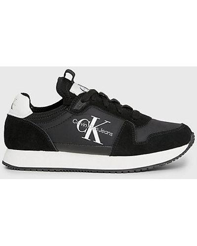 Calvin Klein Suède Sneakers - Zwart