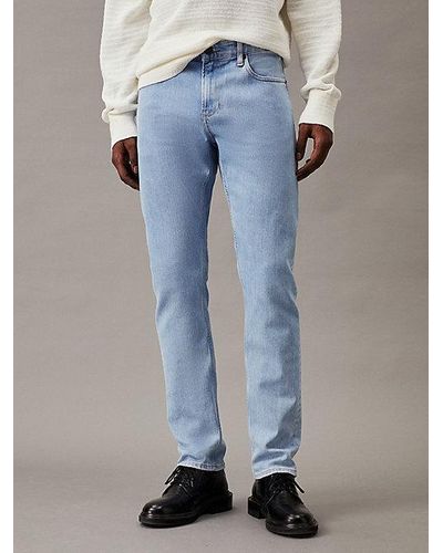 Calvin Klein Slim Coolmax Jeans - Blauw