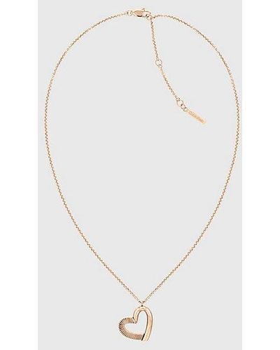 Calvin Klein Ketting - Minimalistic Hearts - Wit