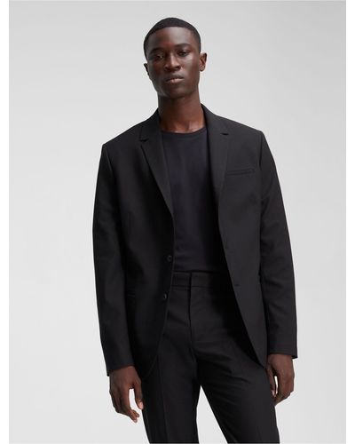 Calvin Klein Stretch Work Blazer - Black