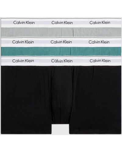 Calvin Klein Lot de 3 boxers grande taille - Modern Cotton - Vert
