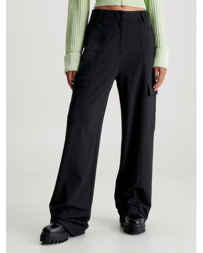 Calvin Klein Pantalon utilitaire en jersey Milano - Noir