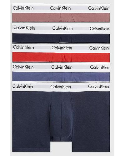 Calvin Klein 5er-Pack Shorts - Modern Cotton - Blau