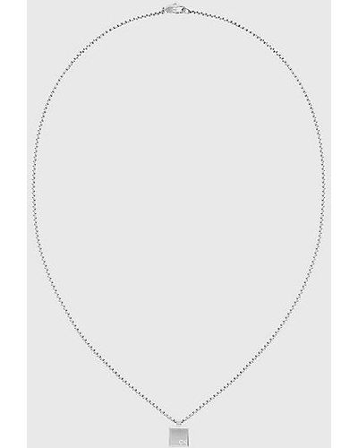 Calvin Klein Halskette - Minimalistic Squares - Weiß