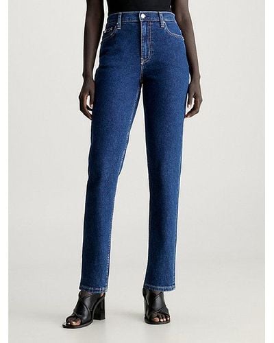 Calvin Klein Mom Jeans - Blauw