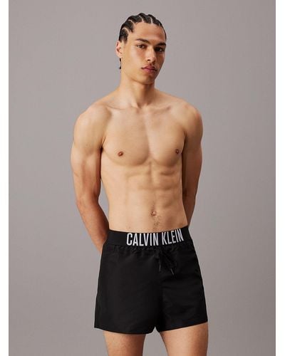 Calvin Klein Boxer de bain - Intense Power - Noir