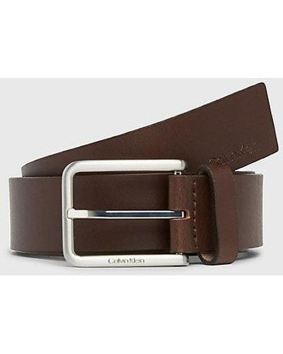 Calvin Klein Cinturón de cuero - Marrón