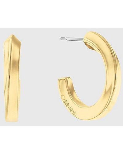 Calvin Klein Oorbellen - Twisted Ring - Metallic