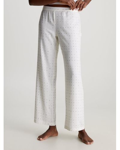 Calvin Klein Pyjama Trousers - White