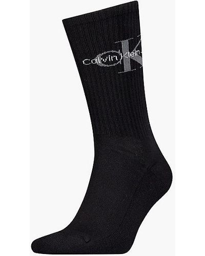 Calvin Klein Calcetines de deporte con logo - Negro