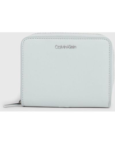 Calvin Klein Rfid Zip Around Wallet - Blue