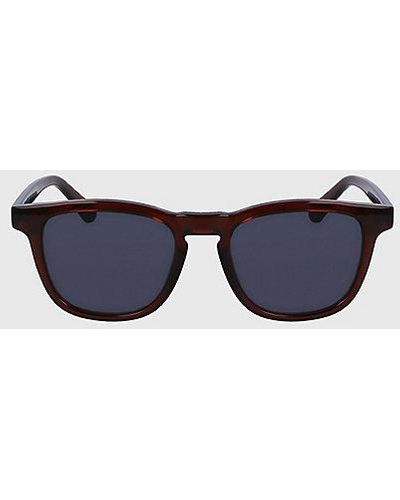 Calvin Klein Rechthoekige Zonnebril Ck23505s - Blauw