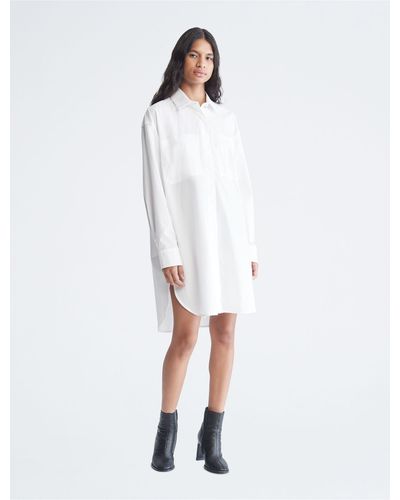White Shirt Dresses for Women - Up to 69% off | Lyst
