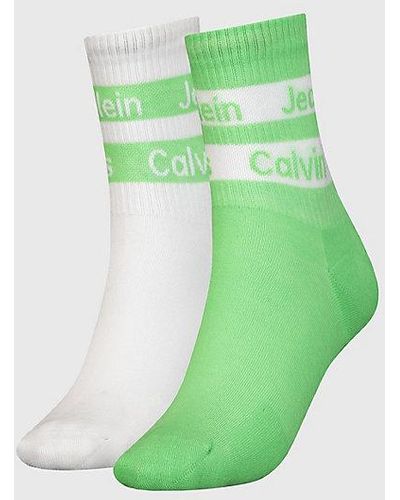 Calvin Klein 2-pack Crew Sokken - Groen