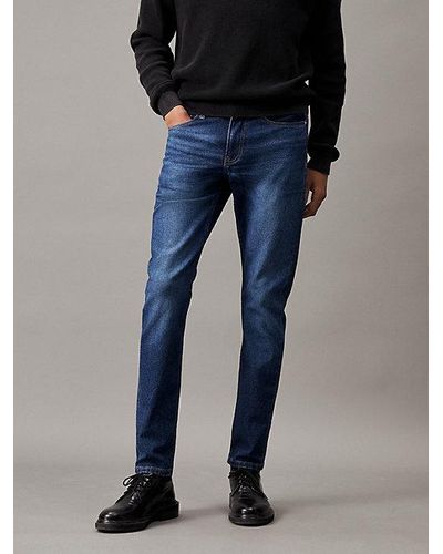 Calvin Klein Slim Tapered Jeans - Blau