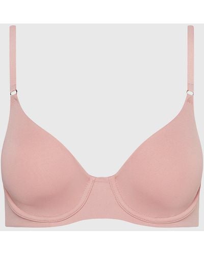 Calvin Klein Demi Plunge Bra - Minimalist - Pink